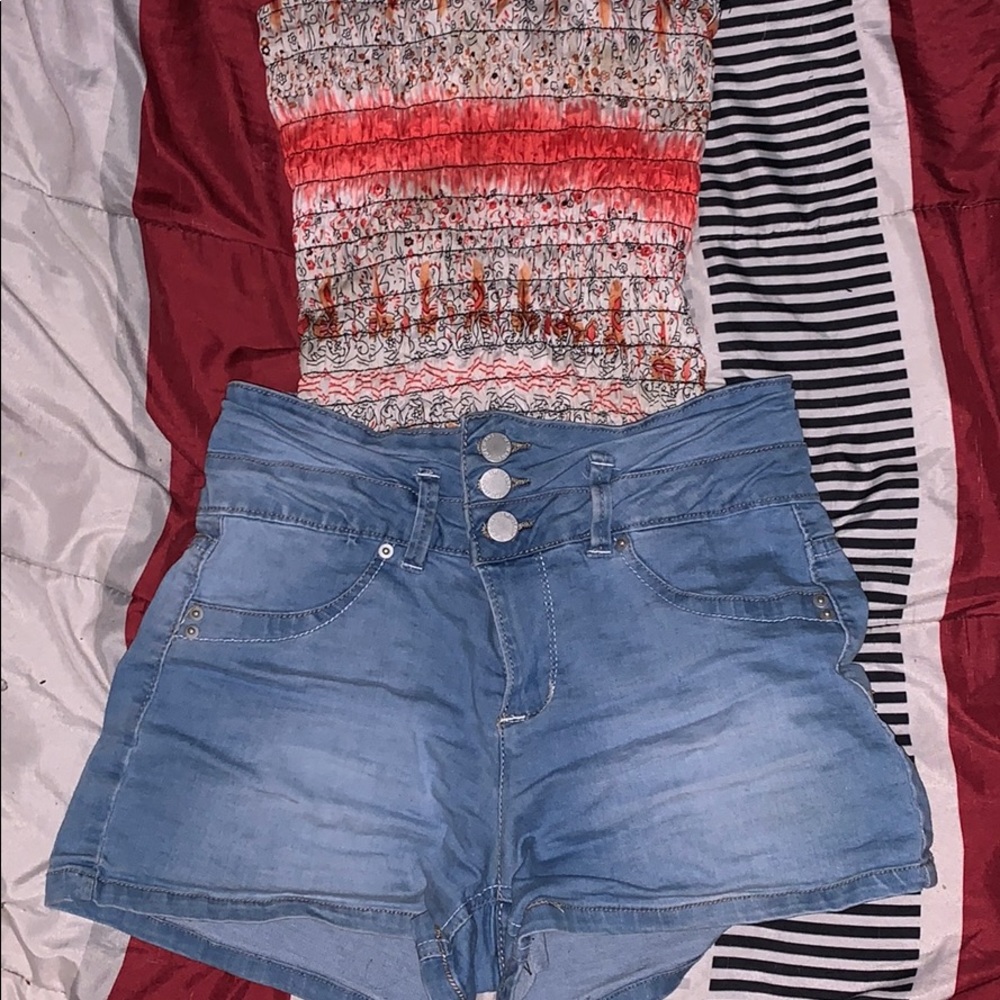 shorts and a tub top